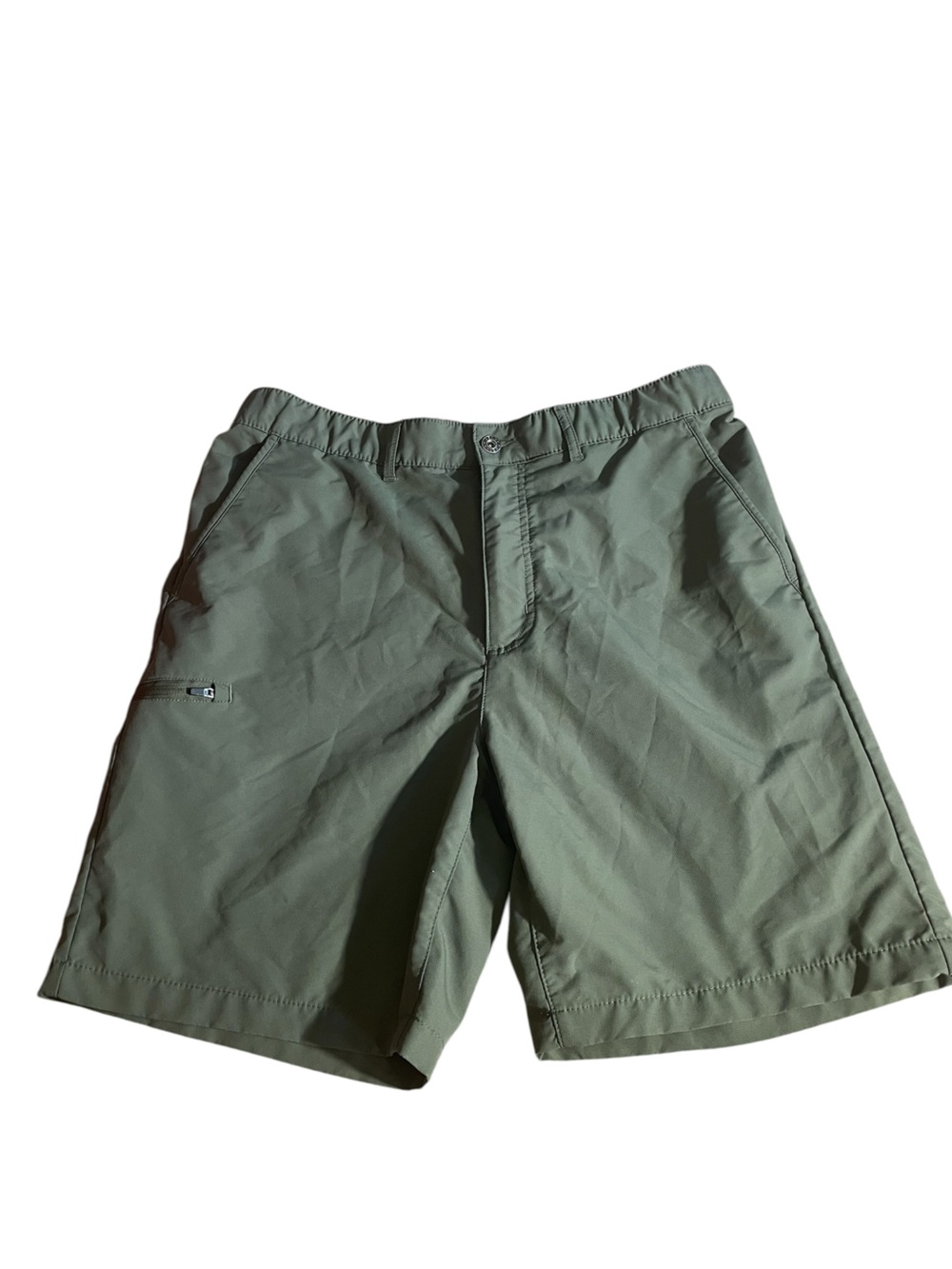 A5- Gerry Weber Men's Olive Athletic Shorts with Elastic Waist